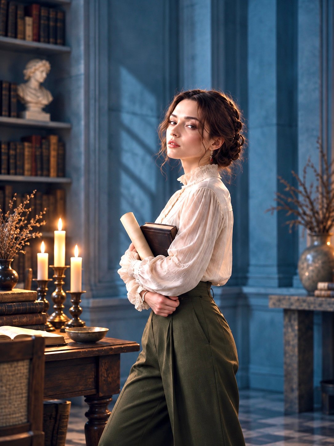 Childhood Survival Roles - Girl with Book